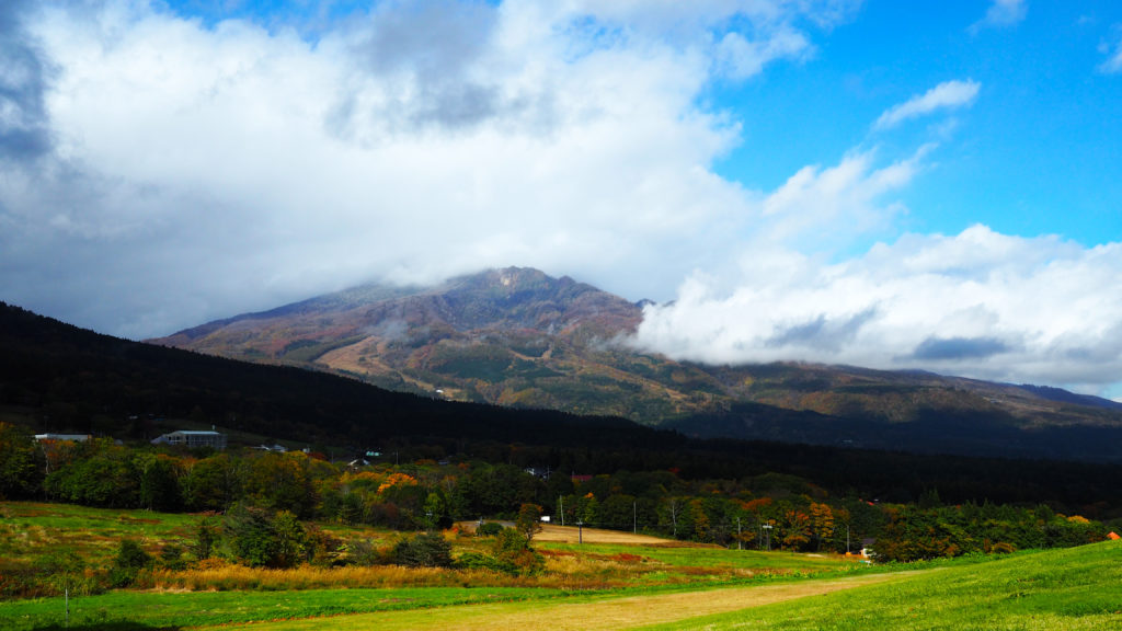 日本 長野 信濃町 高原 黑姬高原 黑姬山 雪場